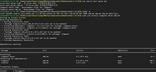 install libgsasl-devel